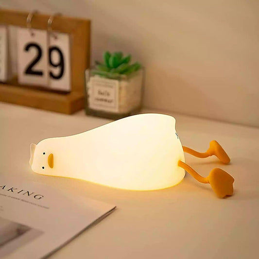 מנורת לילה בצורת ברווז LED - תאורה חמימה ומרגיעה לחדר השינה